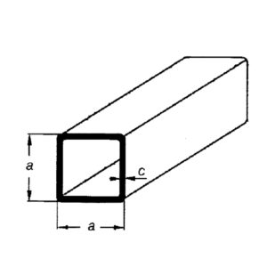 Пример трубы профильной с квадратным сечением